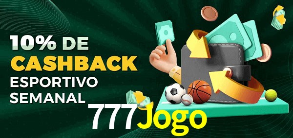 10% de bônus de cashback na 777Jogo